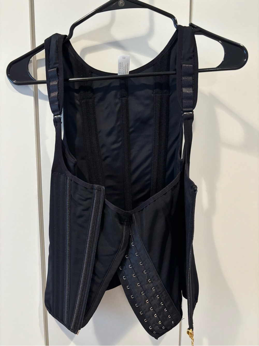 Black Sculpting Corset Vest with Adjustable Straps